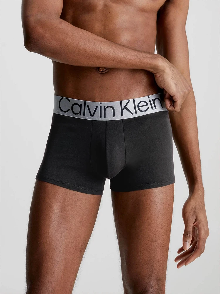 Trunks Calvin Klein Steel Micro Paquete de 3 Hombre Negro