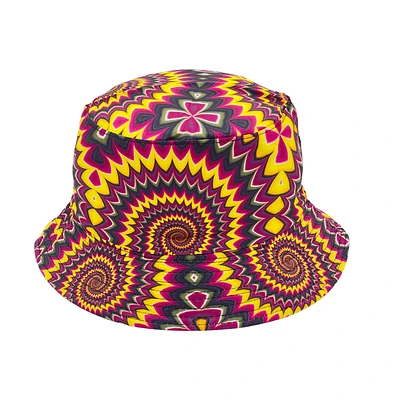 SPIRAL PRINT BUCKET HAT