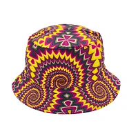 SPIRAL PRINT BUCKET HAT