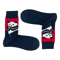 PANDA EATING BAMBOO- RED