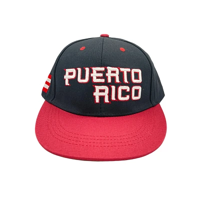 PUERTO RICO FLAG - BLACK & RED