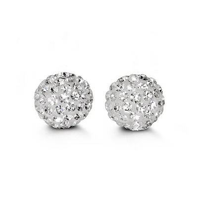 Firecracker Studs in White Gold