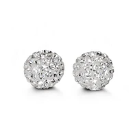 Firecracker Studs in White Gold