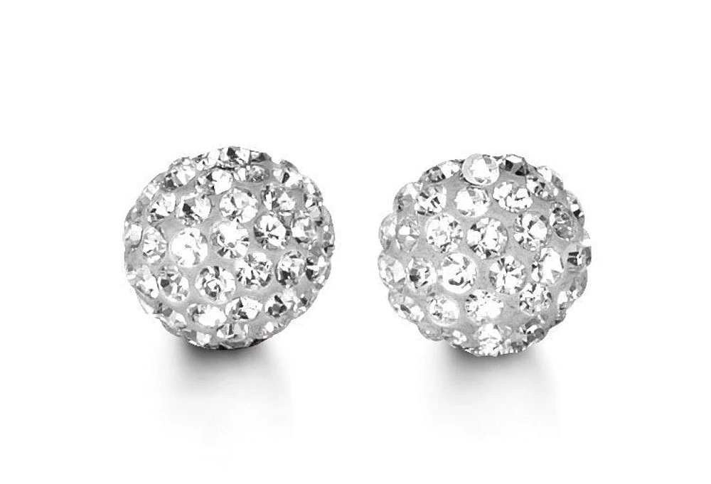 Firecracker White Gold Studs