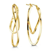 Double Wavy Yellow Hoops