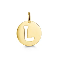 Letter "J" Pendant Yellow Gold