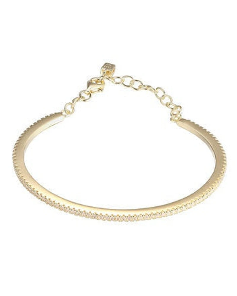 Fancy Bracelet in Sterling Silver and18K Yellow Gold Plate