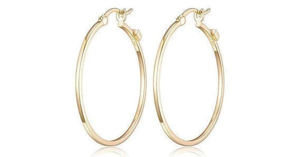 Fancy Earring in Sterling Silver and18K Yellow Gold Plate