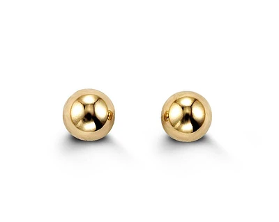 Baby Balls Studs in 14k Yellow Gold