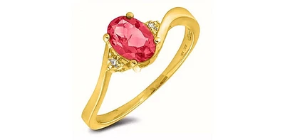 June Birthstone 0.02TW Diamond 10K Gold Ring