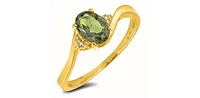 August Birthstone 0.02TW Diamond 10K Gold Ring