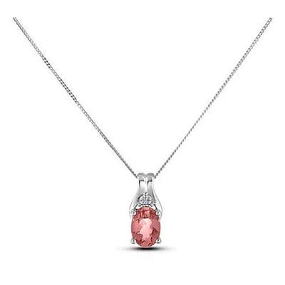 January Birthstone 0.02TW Diamond 10K Gold Pendant