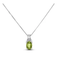 August Birthstone 0.02TW Diamond 10K Gold Pendant