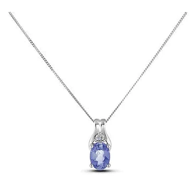 September Birthstone 0.02TW Diamond 10K Gold Pendant