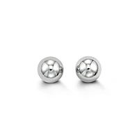 7mm Ball Studs in 14K White Gold