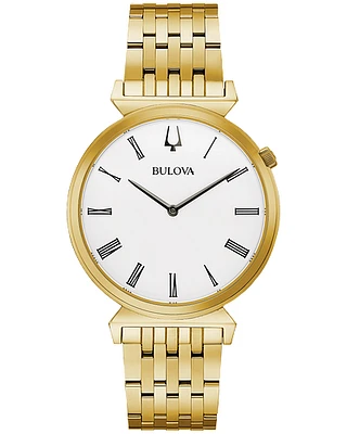 Bulova Men's Regatta Gold-Tone Watch 97A153