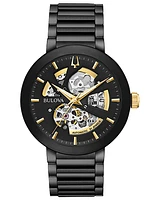 Bulova Futuro Men's Automatic Gold Accent Skeleton Watch 98A203