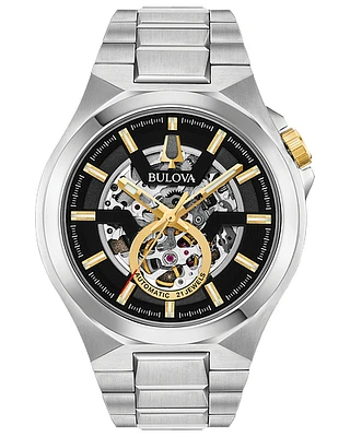 Bulova Maquina Mens Automatic Skeleton Watch  98A224