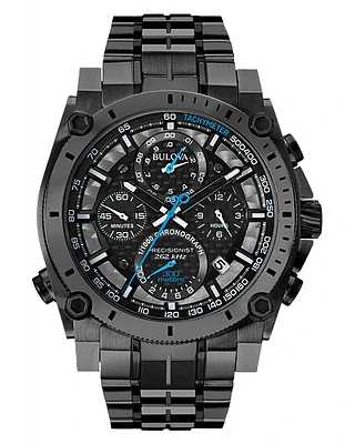 Bulova Precisionist Men's Grey Black Dial Chronograph Watch 98B229