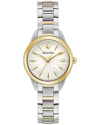 Bulova Sutton Quartz Women Two Tone Watch 98L277