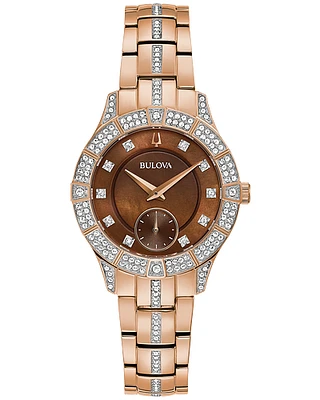 Bulova Phantom Ladies Quartz Crystal Accents Watch  98L284