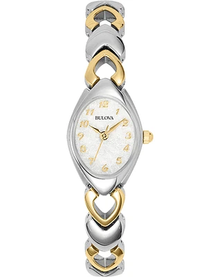 Bulova Women's Patterned Bracelet Watch Mother-Of-Pearl 98V02