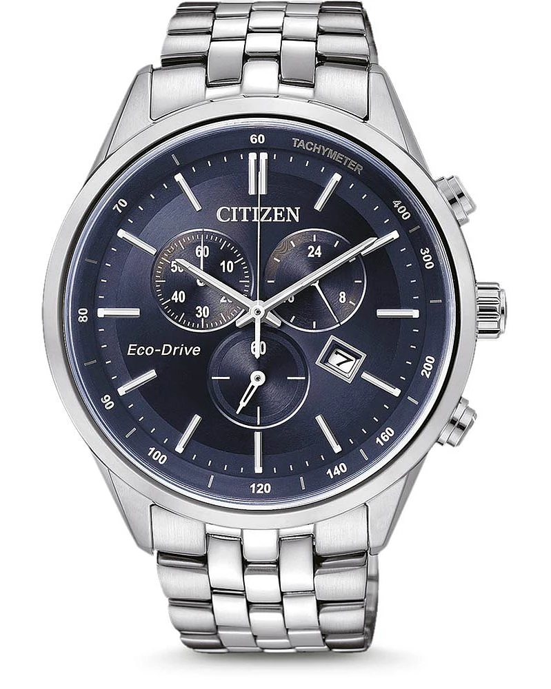 Citizen Eco-Drive Corso Silver-Tone Watch  (Model AT2141-52L)