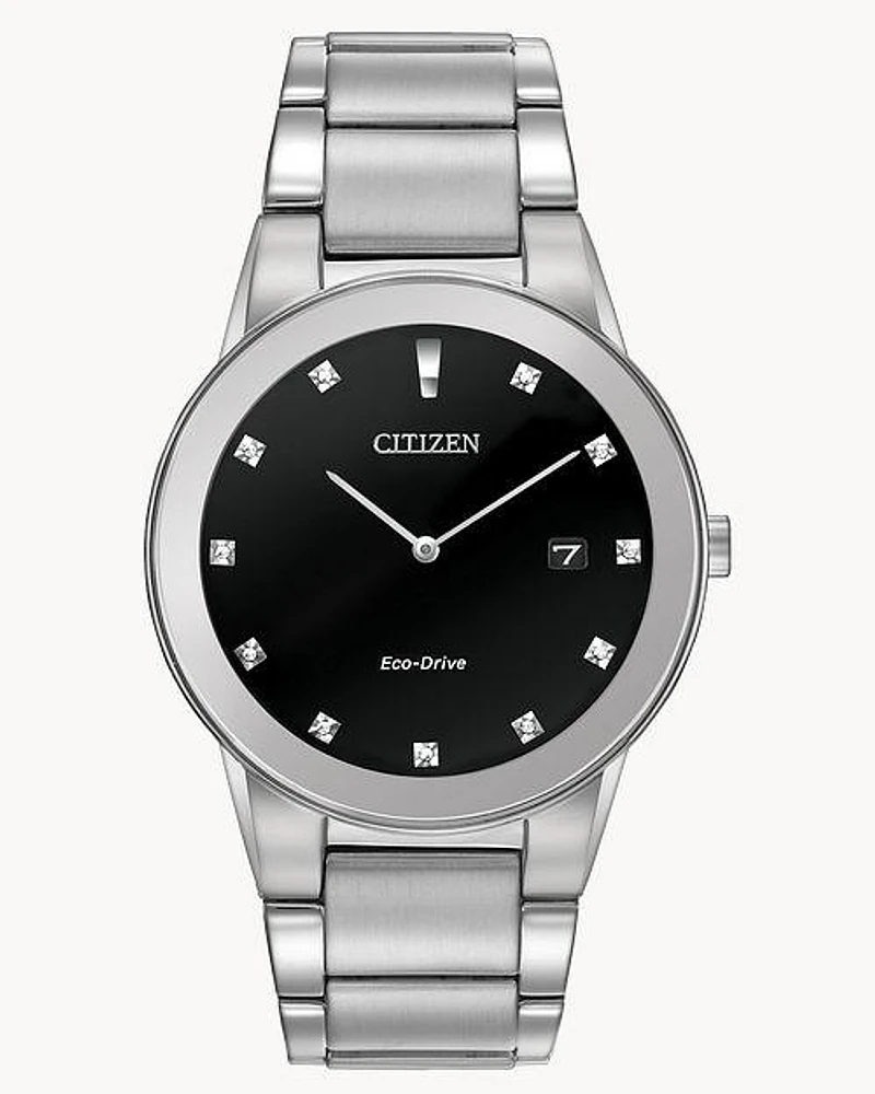 Citizen Eco-Drive Axiom Silver-tone Watch  (Model AU1060-51G)