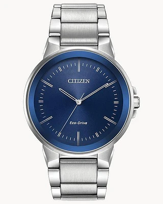 Citizen Eco-Drive Axiom Silver-Tone Watch (Model BJ6510-51L)