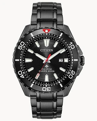 Citizen Eco-Drive Promaster Diver Black-tone Watch (Model BN0195-54E)