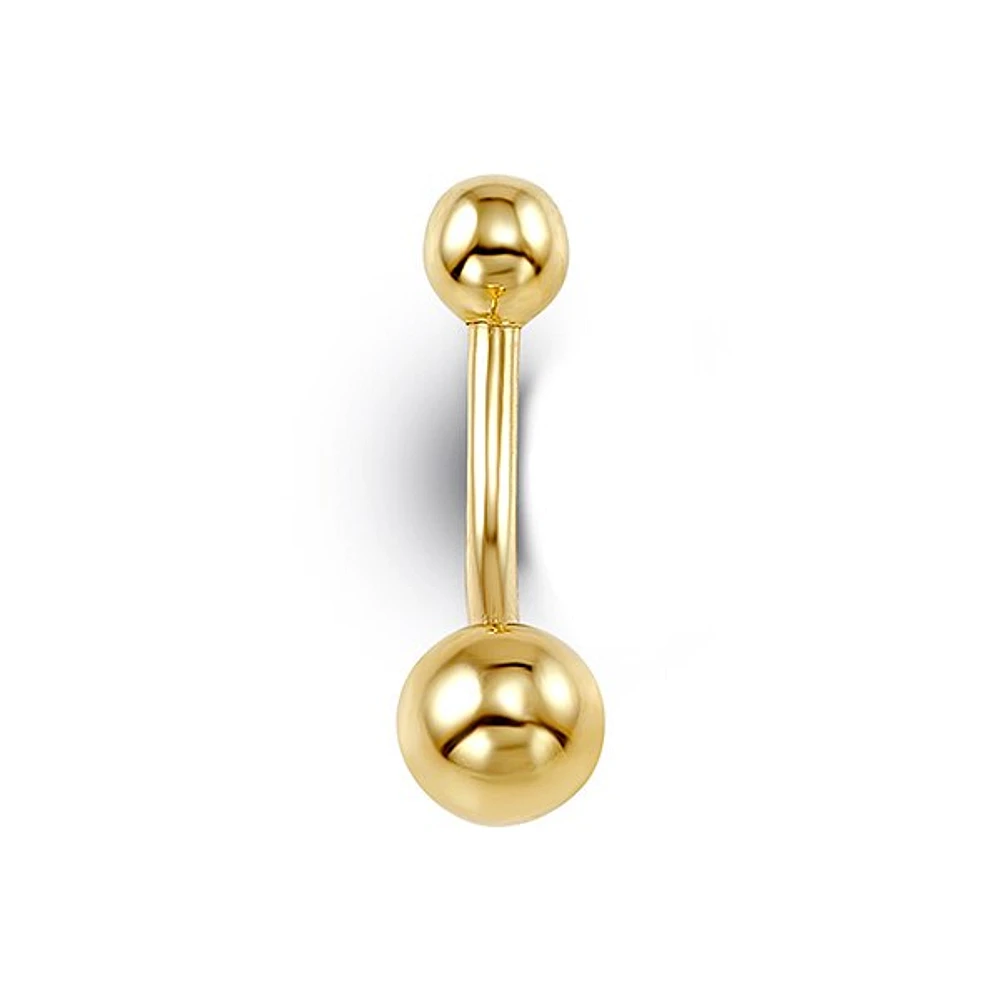 Balls Belly Ring in 14K Gold