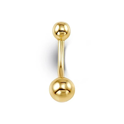 Balls Belly Ring in 14K Gold