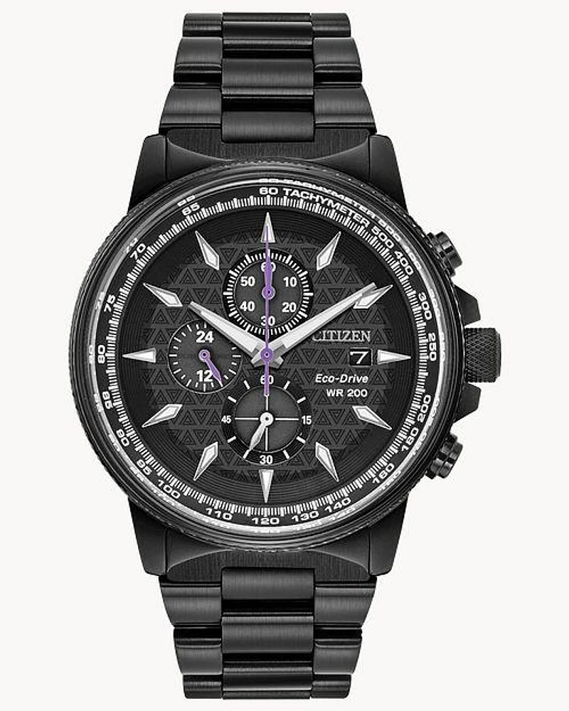 Citizen Eco-Drive Black Panther Black-tone Watch (Model CA0297-52W)