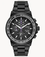 Citizen Eco-Drive Black Panther Black-tone Watch (Model CA0297-52W)