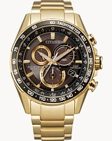 Citizen Eco-Drive PCAT Gold-Tone Watch (Model CB5912-50E)