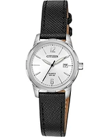 Citizen Quartz Strap Watch with Silver-Tone Dial (Model EU6070-01A)