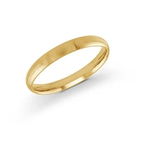 Yellow Gold Ring Comfort Fit 3mm