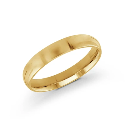 Yellow Gold Ring Comfort Fit 4mm