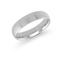 White Gold Ring Comfort Fit 5mm