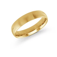 Yellow Gold Ring Comfort Fit 5mm