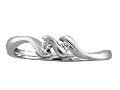 0.04 ct T.W. Tension Set White Gold Ladies Ring