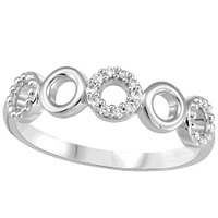 0.05 ct T.W. Open Circle White Gold Ladies Ring