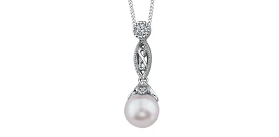 Pearl Diamonds Cascading Infinity