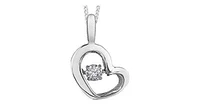 0.10ct T.W. Pulse Diamond 10k Gold Dancing Pendant