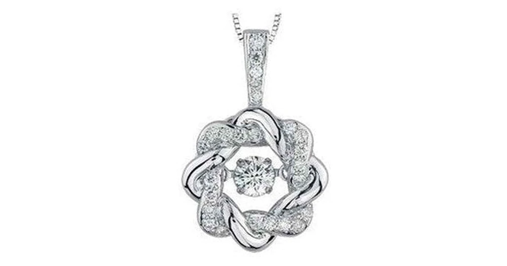 0.35 ct. T.W. Pulse Diamonds White Gold Love Knot Pendant