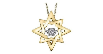 0.01 ct. T.W. Pulse Diamonds Yellow Gold Twinkles Pendant