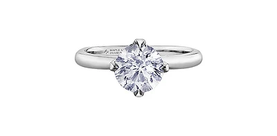 2.00 ct T.W - Canadian Diamond Solitaire Engagement Ring 18K White Gold