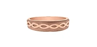 Sandblast Rose Gold Band