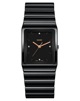 Rado Ceramica Diamonds Quartz Ceramic Watch- R21700722