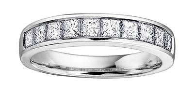 Princess Cut 1.00 ct T.W. Diamond 14K White Gold Anniversary Band